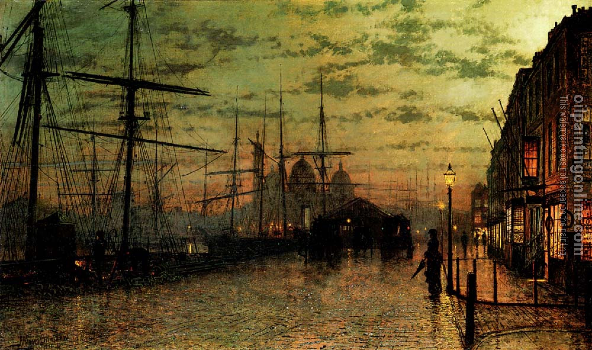 Grimshaw, John Atkinson - Humber Docks Hull